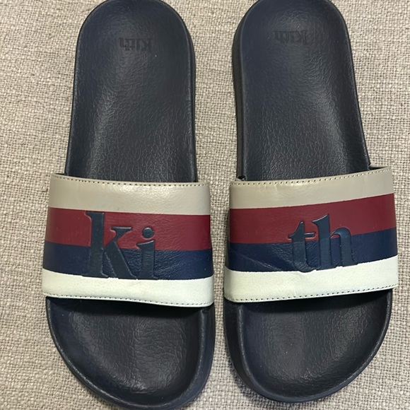 Kith Other - KITH MULTI STRIPE SERIF SLIDE - INK
